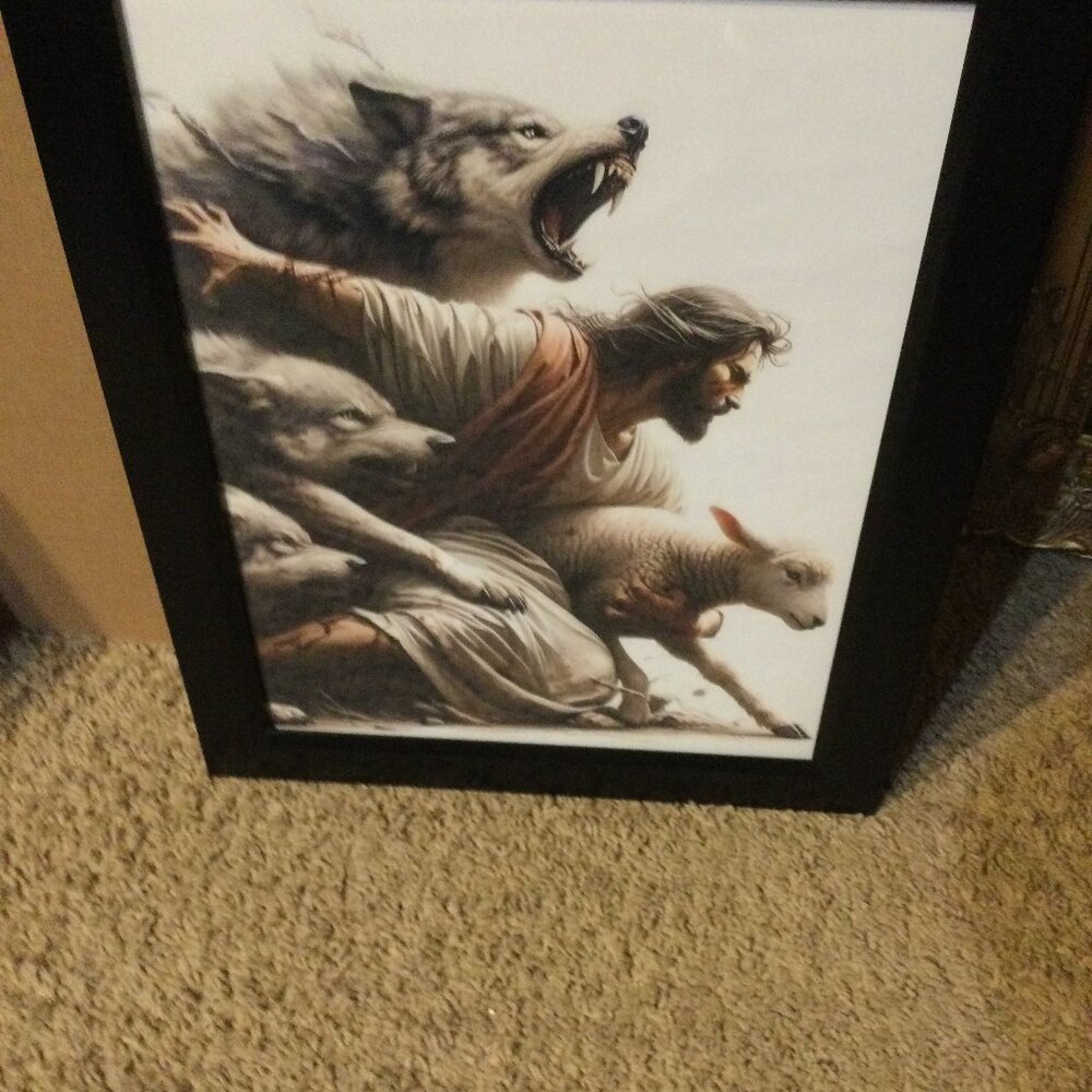 A canvas picture that Jesus protects from all who would seek to harm us